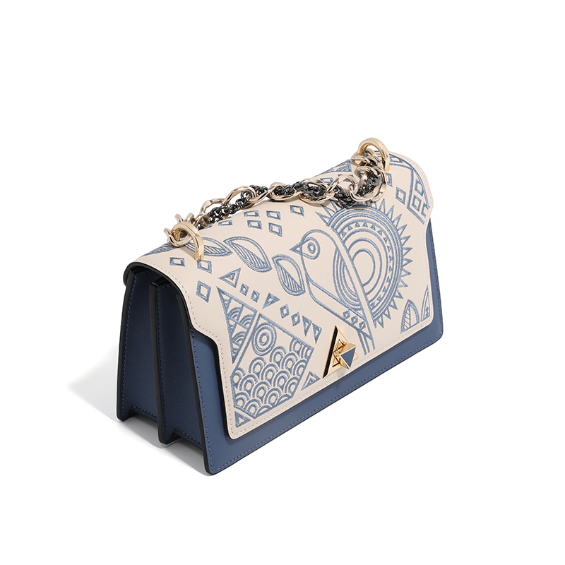 Animal Pattern Stiching Women Leather Crossbody Purese LH3463_2 Colors
