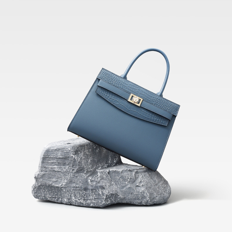 Belt Real Leather Tote Purse Women Handbags LH3581_3 Colors
