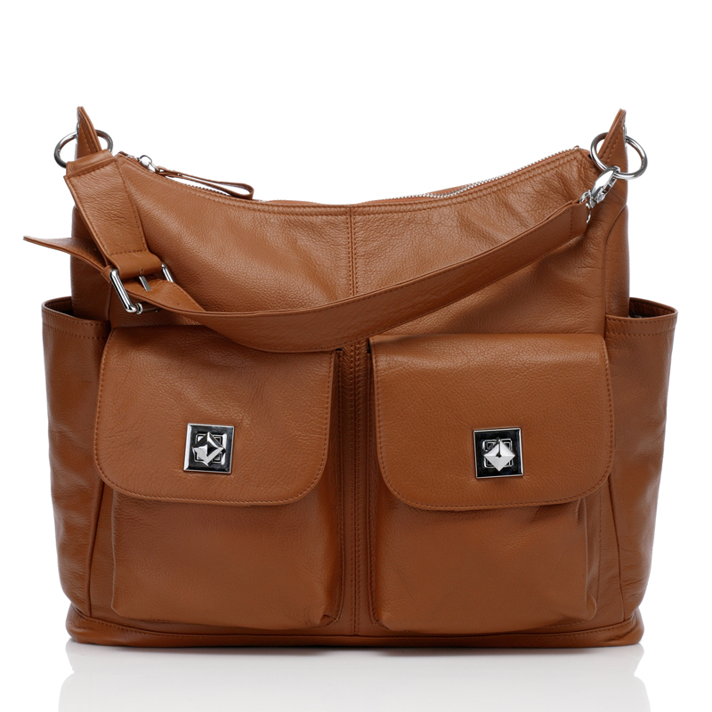 Brown Soft Italian Leather Diaper Bag Mummy Bag LH2169 diaper bag and purse all in one