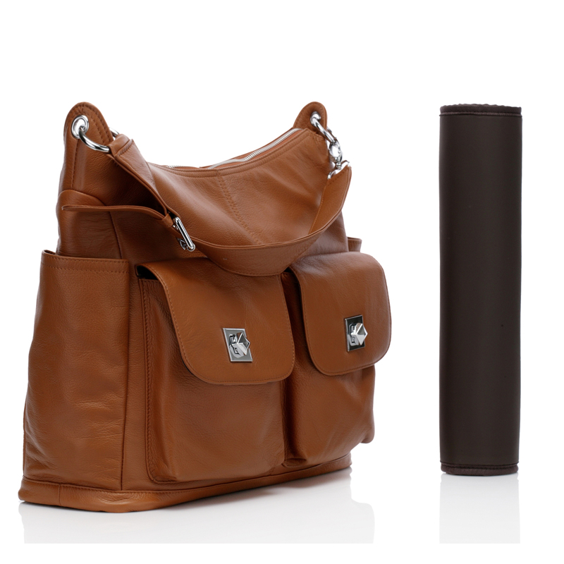Brown Soft Italian Leather Diaper Bag Mummy Bag LH2169 diaper bag and purse all in one
