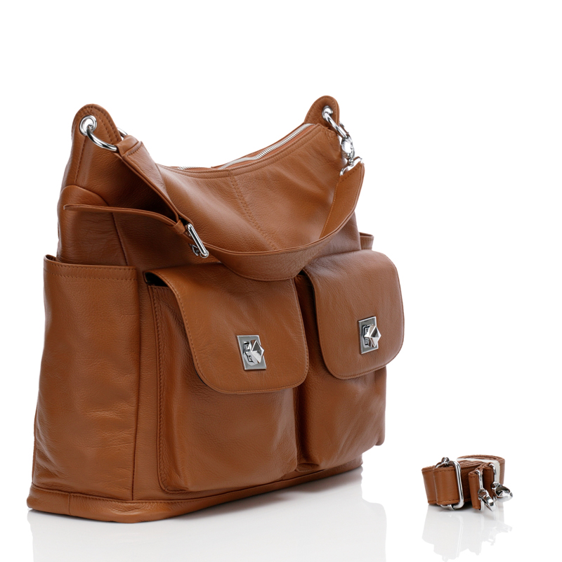 Brown Soft Italian Leather Diaper Bag Mummy Bag LH2169 diaper bag and purse all in one