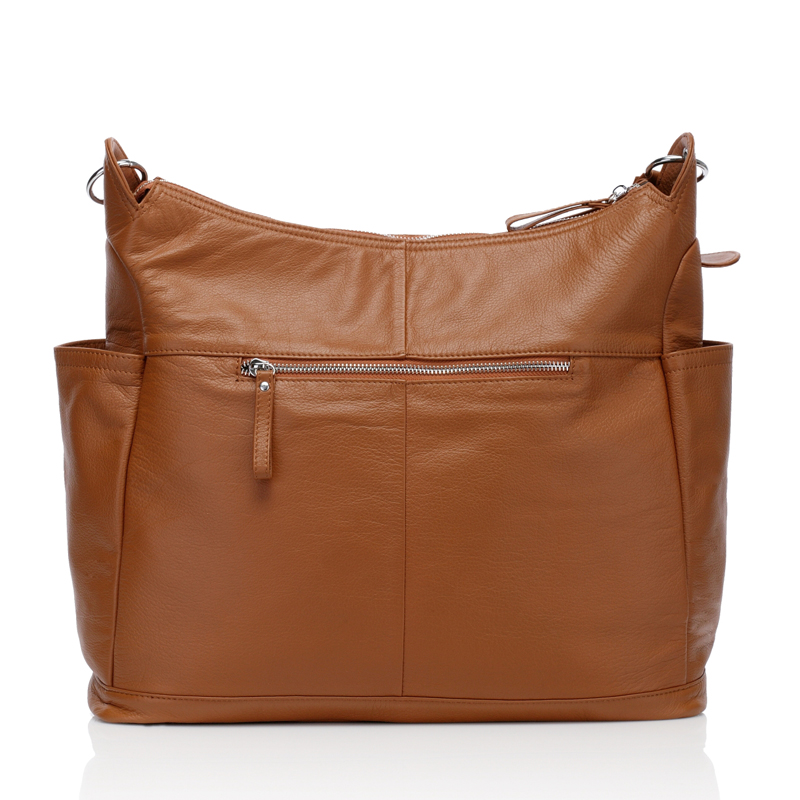 Brown Soft Italian Leather Diaper Bag Mummy Bag LH2169 diaper bag and purse all in one