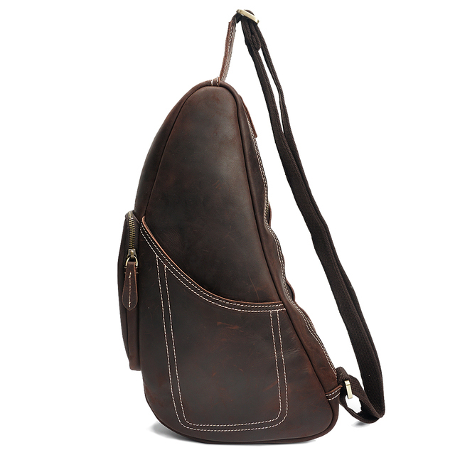 Crazy Horse Pull Up Leather Chest Bag LH2189