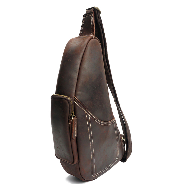 Crazy Horse Pull Up Leather Chest Bag LH2189