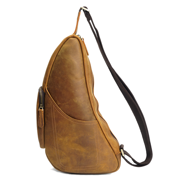Crazy Horse Pull Up Leather Chest Bag LH2189