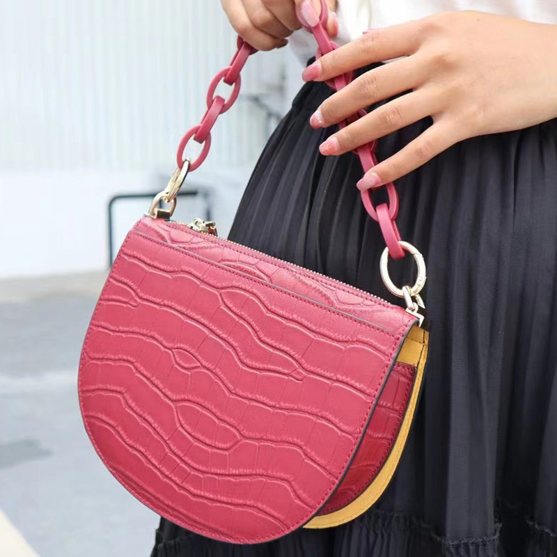 Crocodile Pattern Crossbody Bag Leather Handbags LH3331_3Colors