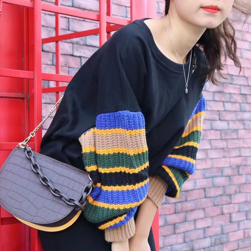 Crocodile Pattern Crossbody Bag Leather Handbags LH3331_3Colors