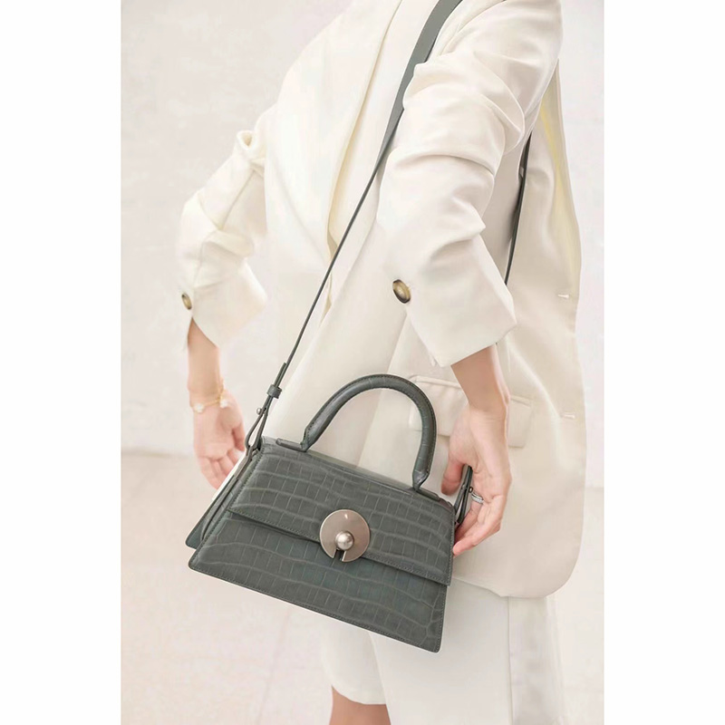 Crocodile Pattern Crossbody Bag Satchel Handbags LH3328_4 Colors
