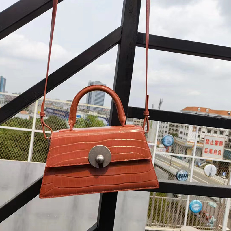 Crocodile Pattern Crossbody Bag Satchel Handbags LH3328_4 Colors