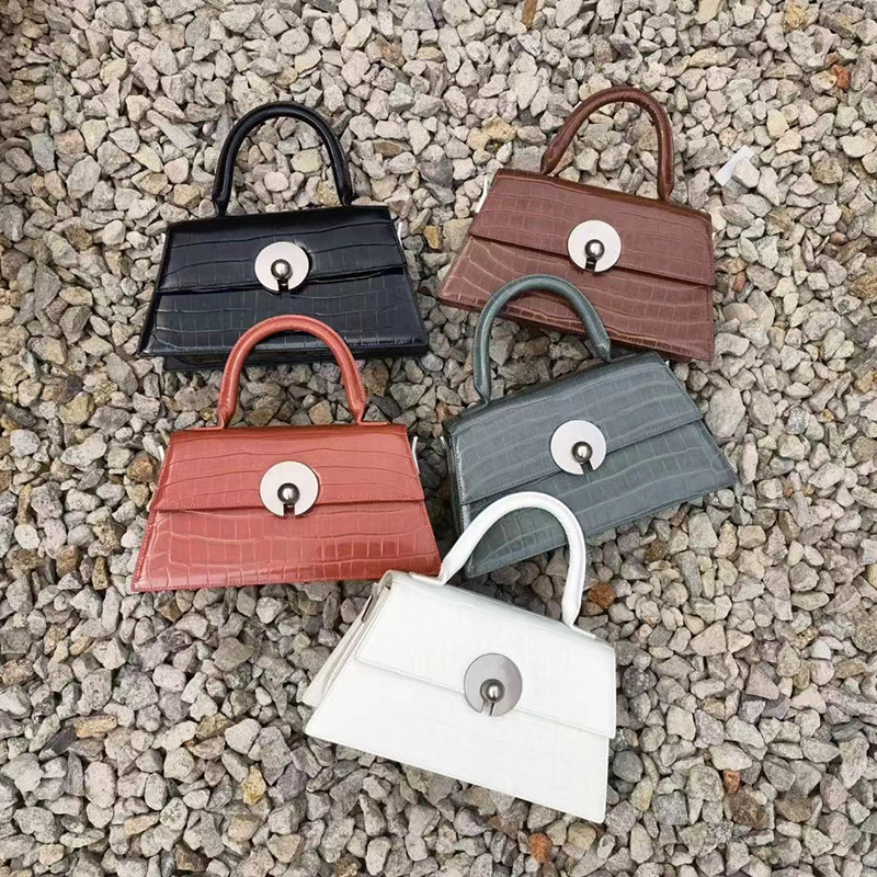 Crocodile Pattern Crossbody Bag Satchel Handbags LH3328_4 Colors