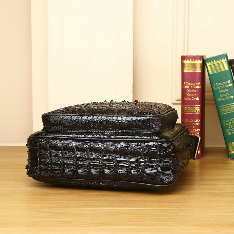 Crocodile Pattern Real Leather Crossbody Bag Mens Bag LH3433