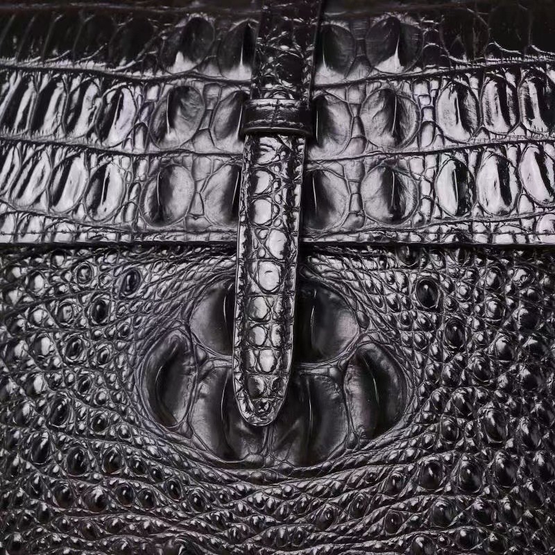 Crocodile Pattern Real Leather Tote Crossbody Mens Bag LH3441