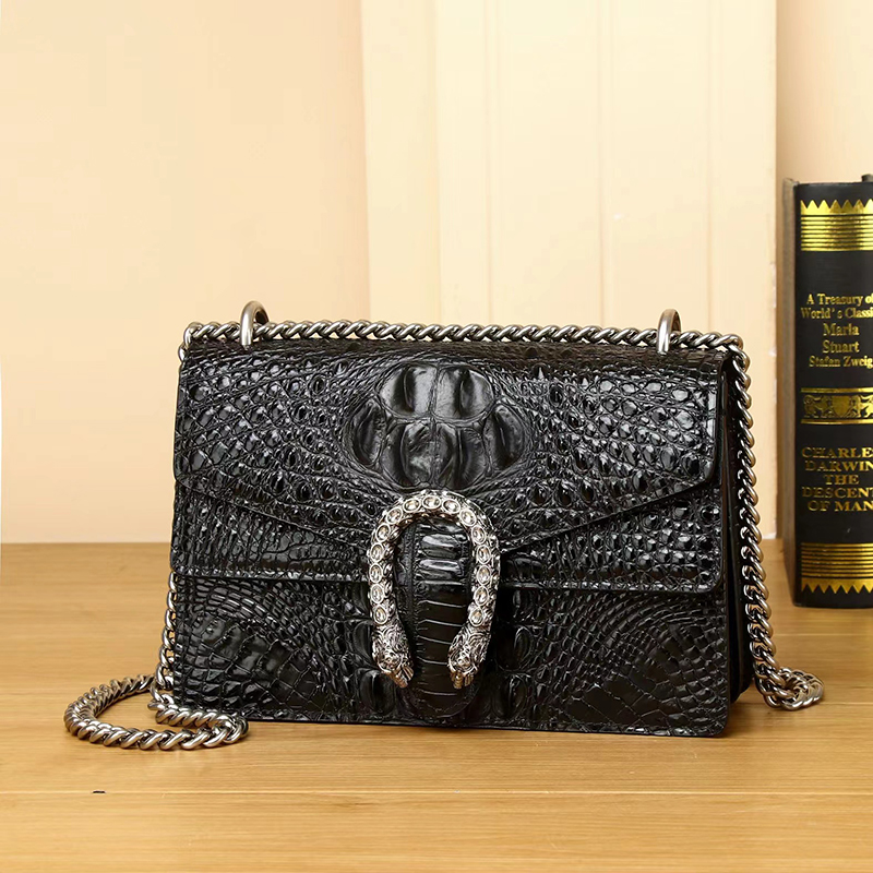Crocodile Pattern Women Satchel Bag Leather Crossbody Bag LH3479_3 Colors