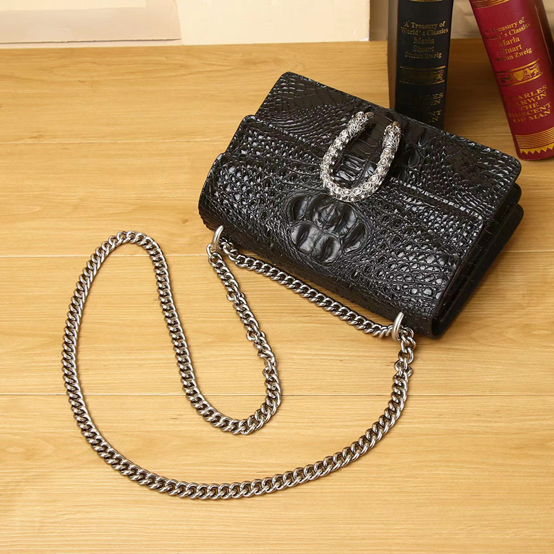 Crocodile Pattern Women Satchel Bag Leather Crossbody Bag LH3479_3 Colors