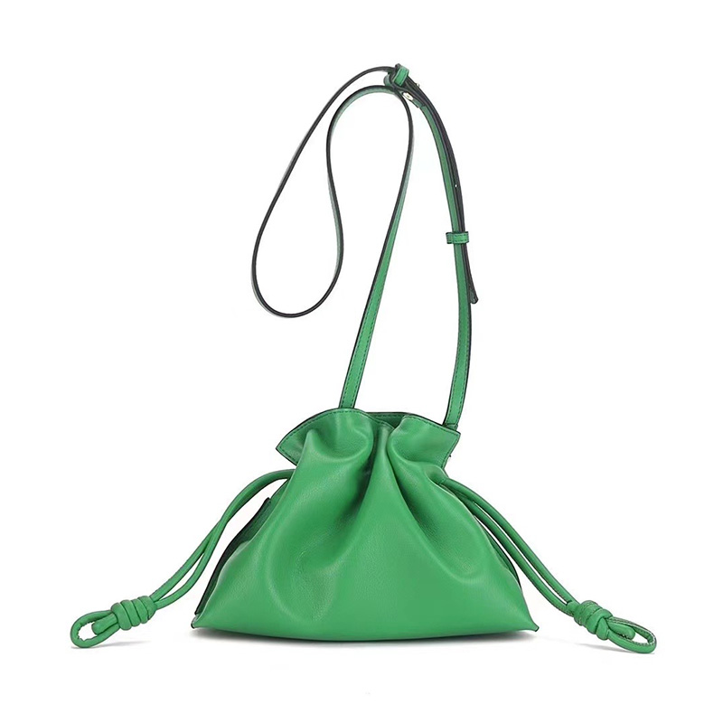 Cute Ladies Drawstring Leather Crossbody Bag LH3174_6 Colors