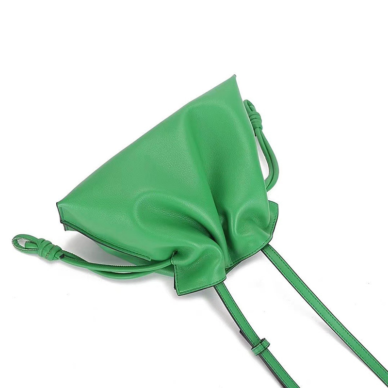 Cute Ladies Drawstring Leather Crossbody Bag LH3174_6 Colors