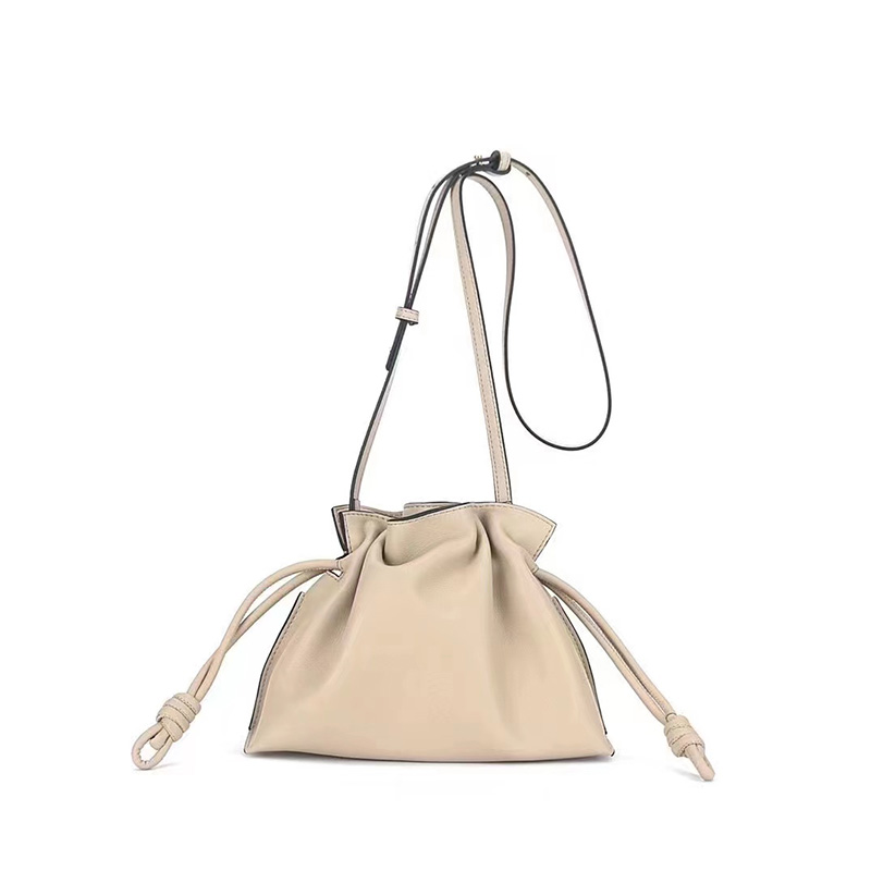 Cute Ladies Drawstring Leather Crossbody Bag LH3174_6 Colors