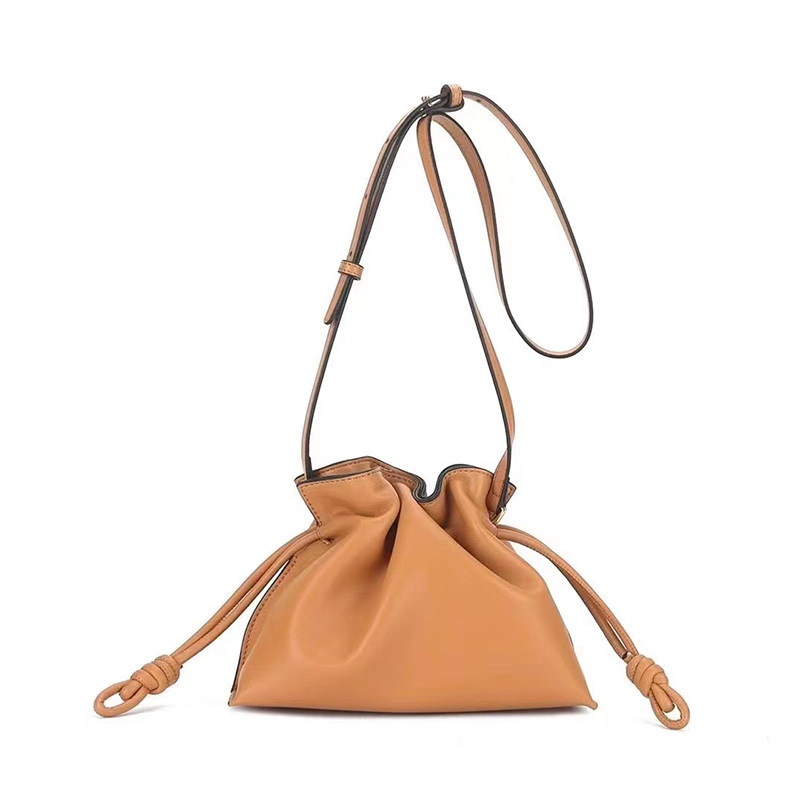 Cute Ladies Drawstring Leather Crossbody Bag LH3174_6 Colors