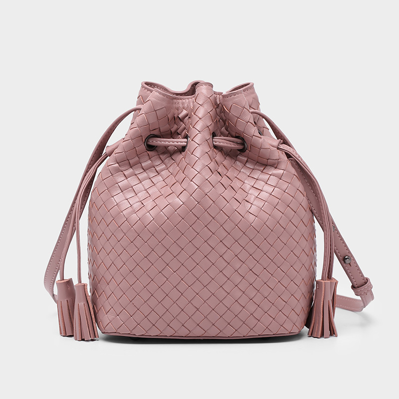 Drawstring Leather Crossbody Bag Womens Purse LH3179_4 Colors