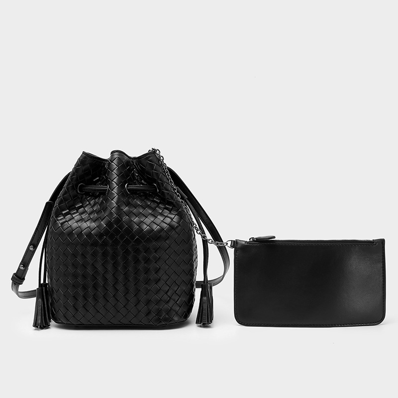 Drawstring Leather Crossbody Bag Womens Purse LH3179_4 Colors