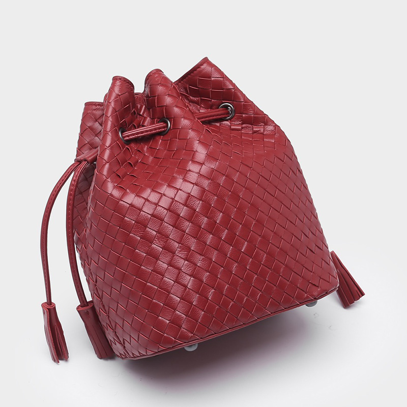 Drawstring Leather Crossbody Bag Womens Purse LH3179_4 Colors