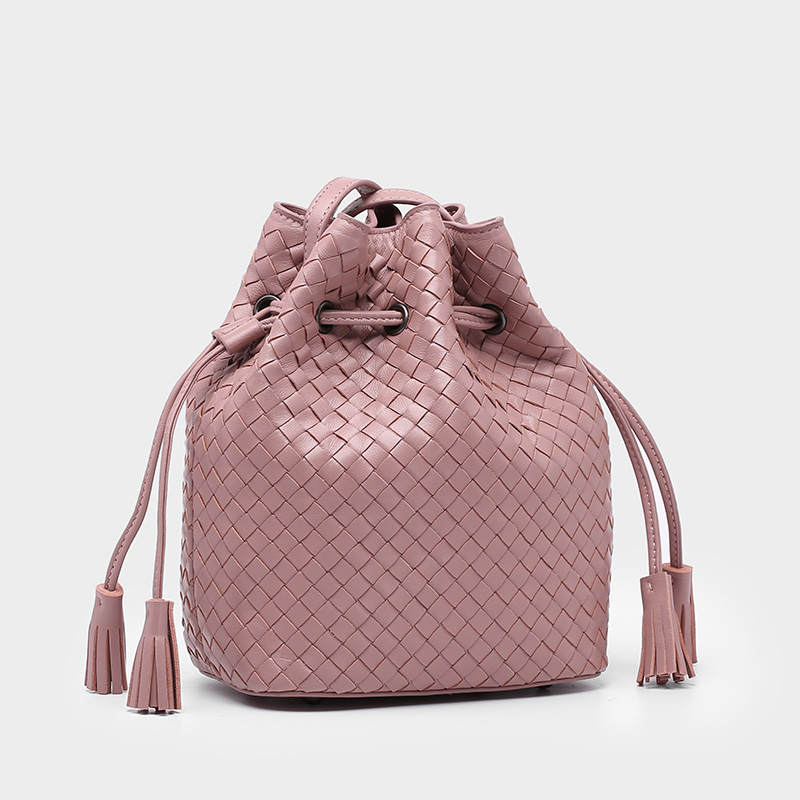 Drawstring Leather Crossbody Bag Womens Purse LH3179_4 Colors