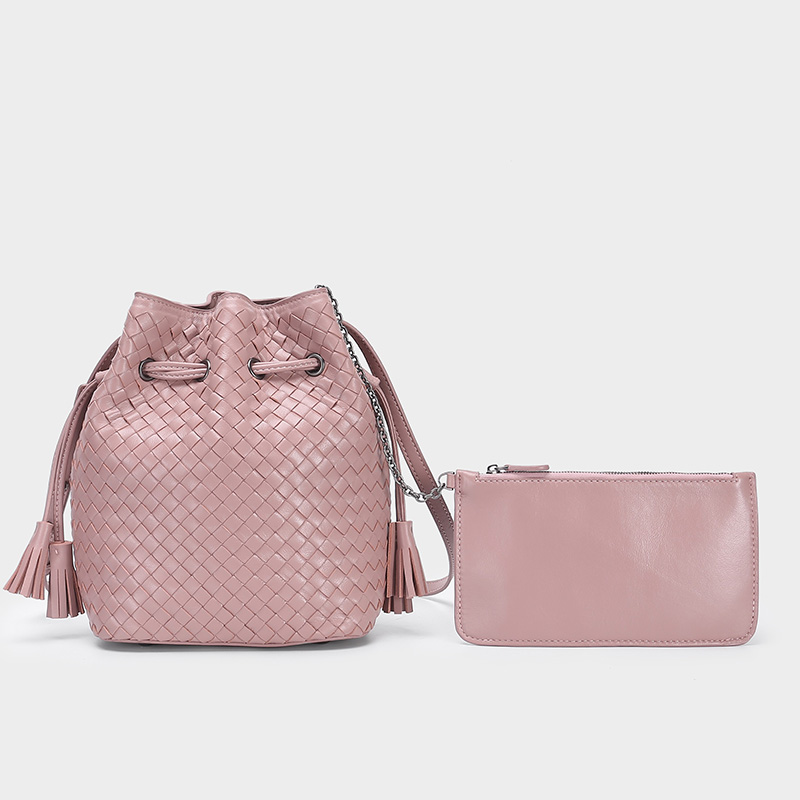 Drawstring Leather Crossbody Bag Womens Purse LH3179_4 Colors