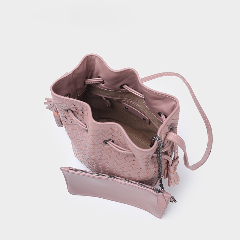 Drawstring Leather Crossbody Bag Womens Purse LH3179_4 Colors