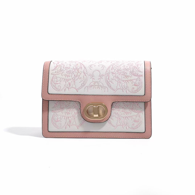 Elegant Embroidery Leather Purse Bag LH3588_3 Colors