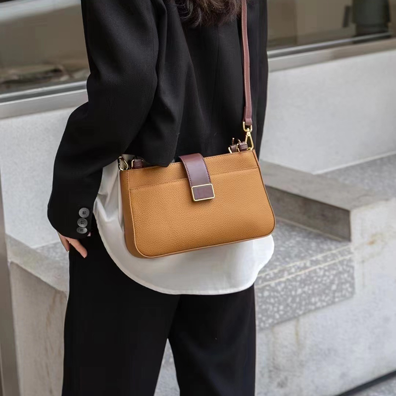 Elegant Genuine Leather Tote Crossbody Purse LH3348_5 Colors