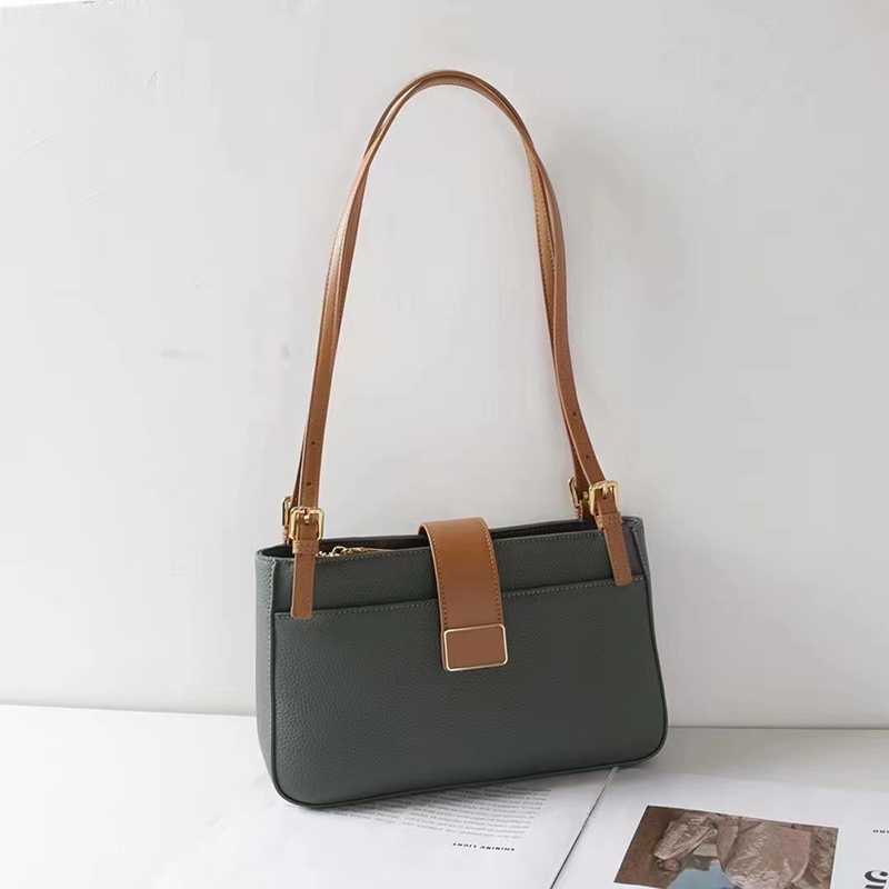 Elegant Genuine Leather Tote Crossbody Purse LH3348_5 Colors