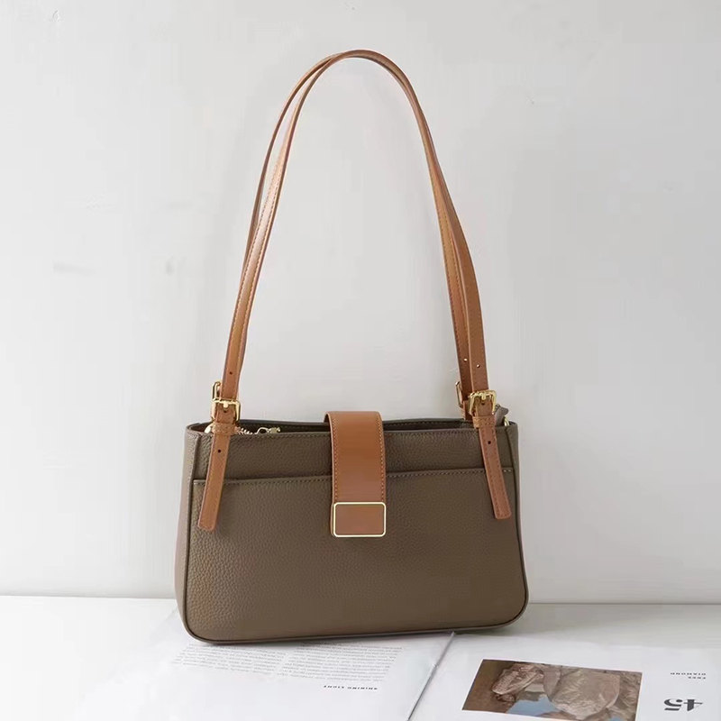 Elegant Genuine Leather Tote Crossbody Purse LH3348_5 Colors
