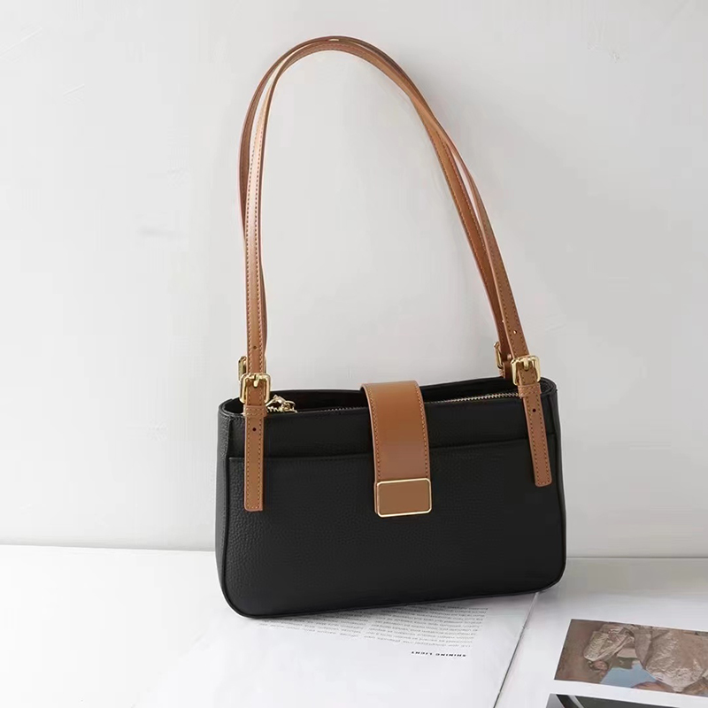 Elegant Genuine Leather Tote Crossbody Purse LH3348_5 Colors