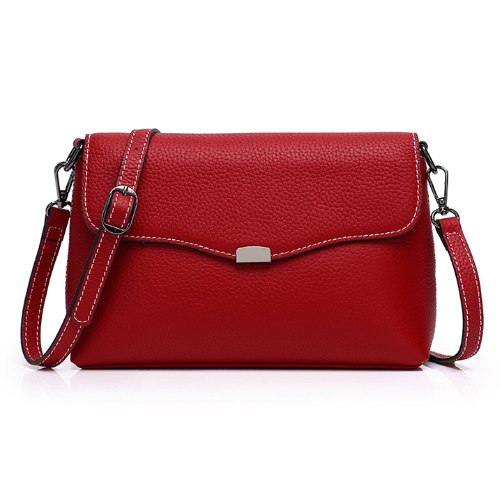 Elegant Womens Real Leather Crossbody Bag LH2663_4 Colors