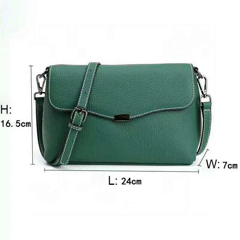 Elegant Womens Real Leather Crossbody Bag LH2663_4 Colors