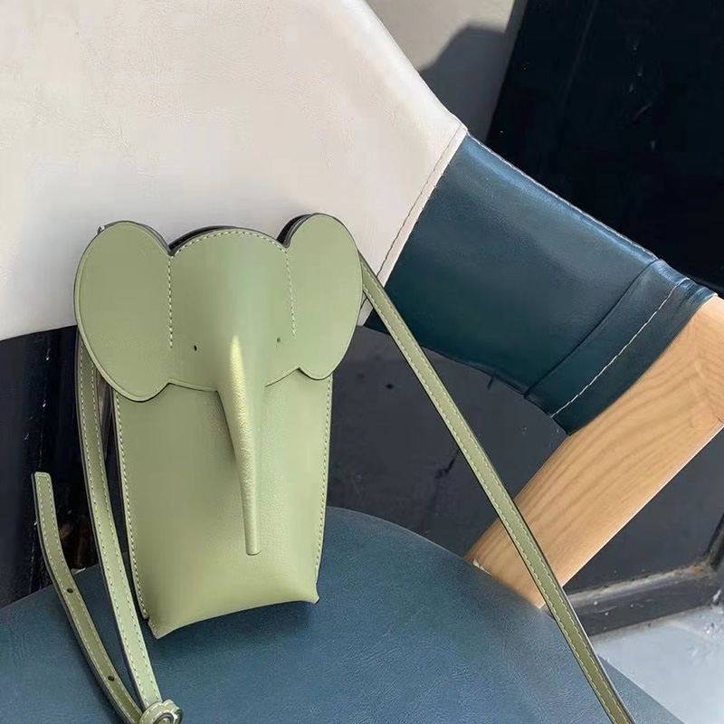Elephant Pattern Leather Purse Crossbody Bag LH3154_8 Colors