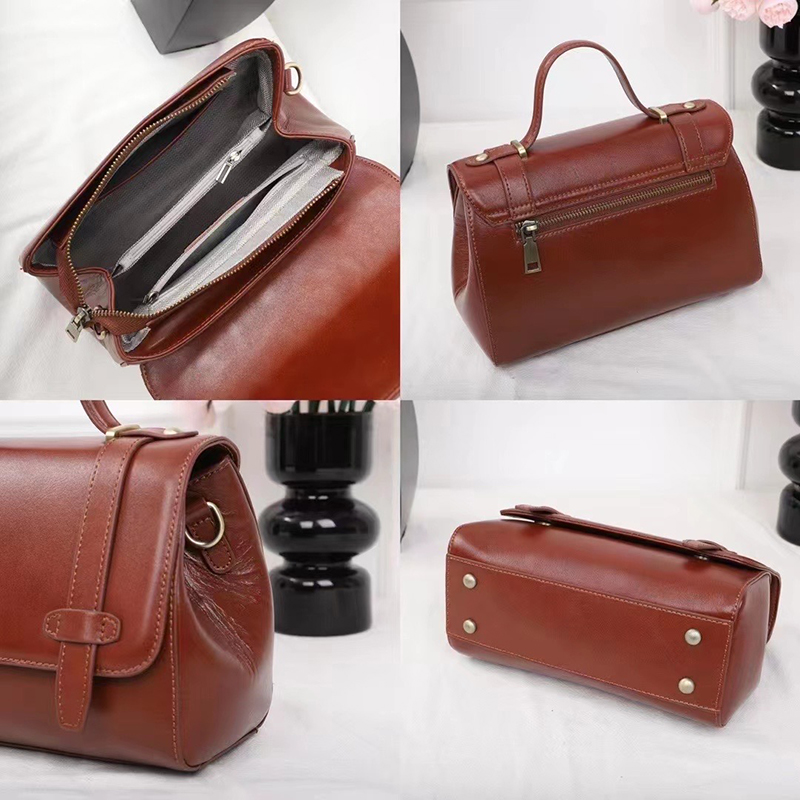 Exquisite Womens Saddle Bag Leather Handbags LH3567_6 Colors