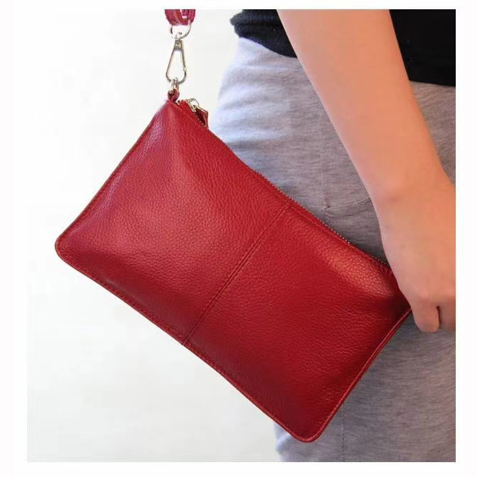 Fashion Genuine Leather Coin Purse Clutches LH2099S_6 Colors