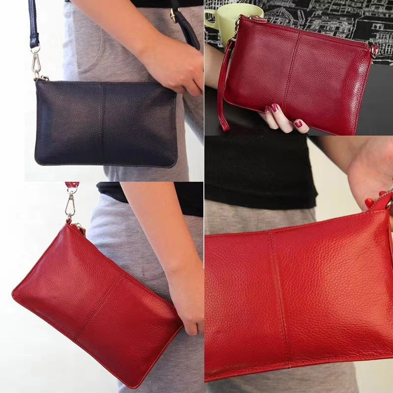 Fashion Genuine Leather Coin Purse Clutches LH2099S_6 Colors