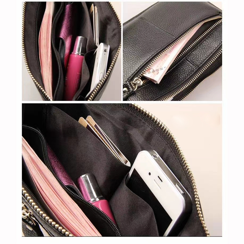 Fashion Genuine Leather Coin Purse Clutches LH2099S_6 Colors
