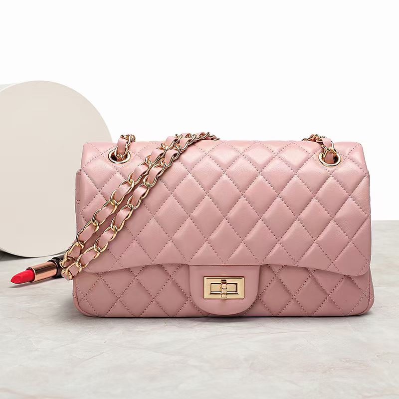 Fashion Quilted Leather Crossbody Bag Women Bags LH3658L_4 Colors
