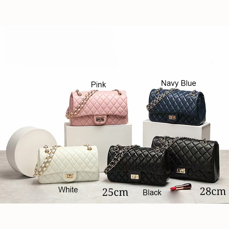Fashion Quilted Leather Crossbody Bag Women Bags LH3658L_4 Colors