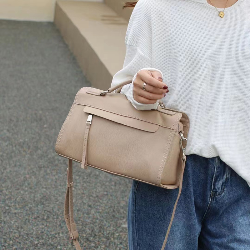 Fashion Real Leather Bag Ladies Top Handle Purse LH3521_5 Colors