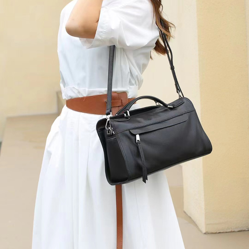 Fashion Real Leather Bag Ladies Top Handle Purse LH3521_5 Colors