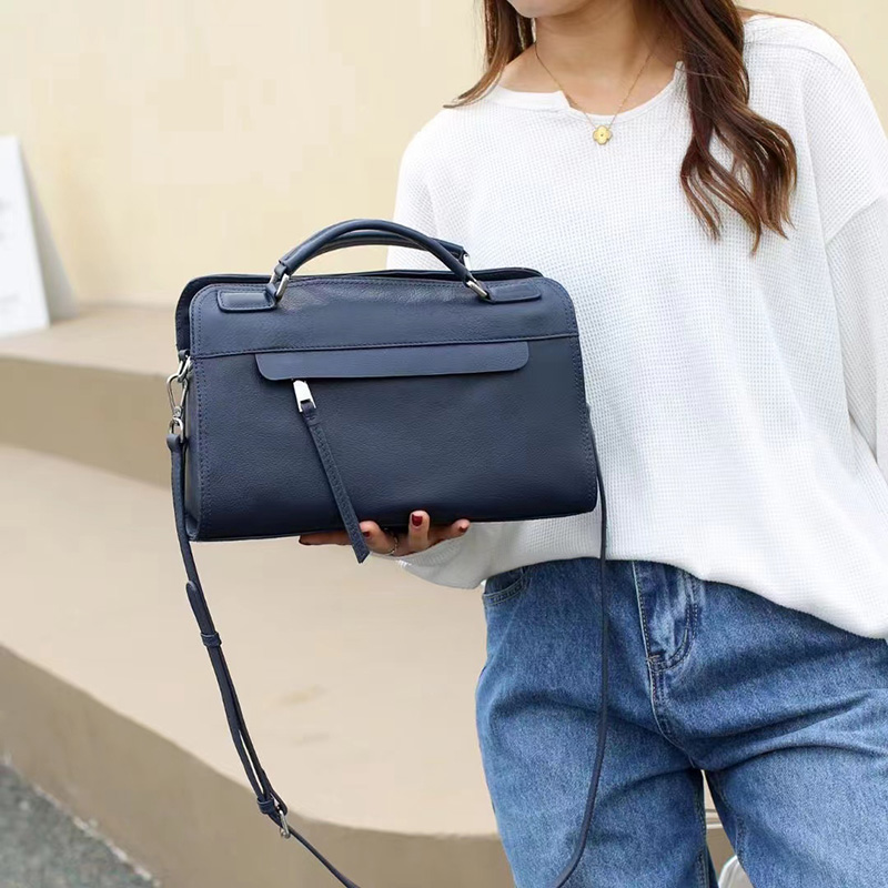 Fashion Real Leather Bag Ladies Top Handle Purse LH3521_5 Colors