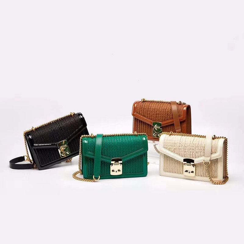 Fashion Ruching Crossbody Bag Womens Saddle Purse LH3545_4 Colors