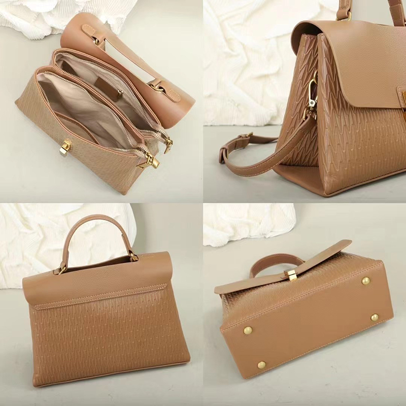 Flap Leather Satchel Bag Women Crossbody Bag LH3618_5 Colors