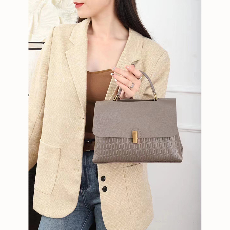 Flap Leather Satchel Bag Women Crossbody Bag LH3618_5 Colors