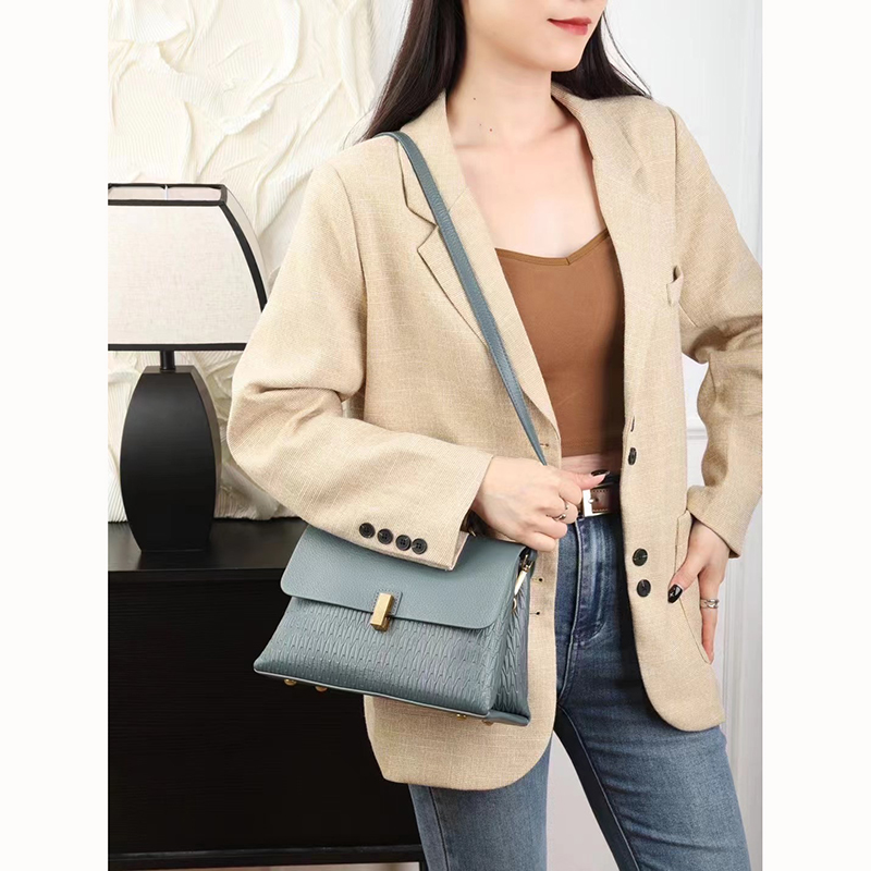 Flap Leather Satchel Bag Women Crossbody Bag LH3618_5 Colors