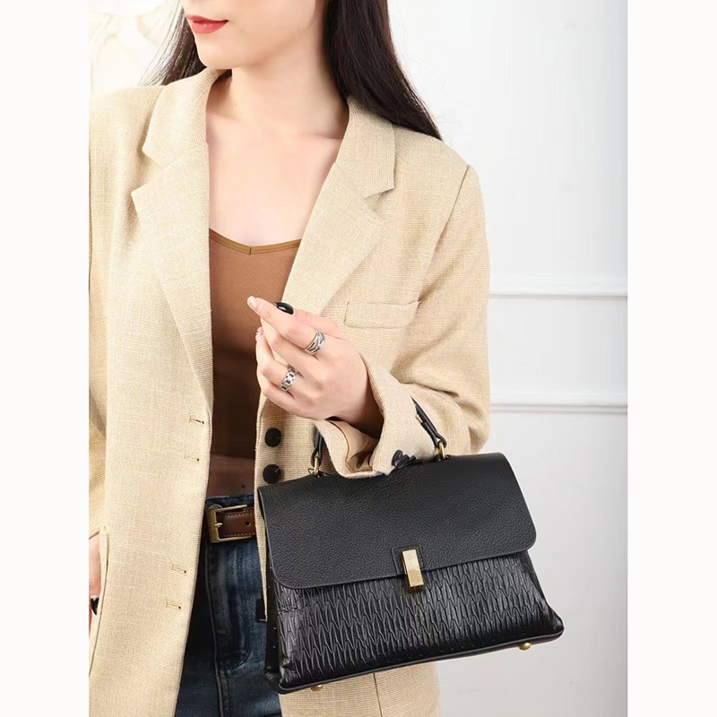 Flap Leather Satchel Bag Women Crossbody Bag LH3618_5 Colors